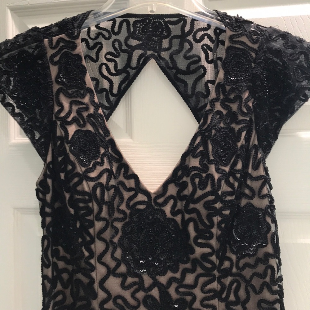 Sue Wong open back cocktail dress